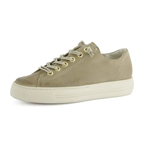Paul Green 4081 55 Damen Sneaker - Hellbraun, Gr. 41/2 - Sneaker aus super softem Leder mit Relax Weite für hohen Tragekomfort und herausnehmbarer Innensohle, ideal für individuelle Einlagen.