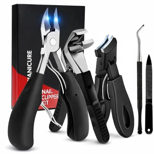 Maniküre Set Profi mit Nagelzange für dicke & eingewachsene Nägel, Präzises Nagelset mit Nagelknipsern, Nagelpflegeset im Nageletui für Damen & Herren, Nagelpflegeset Nail Kit, Nagelset Männer