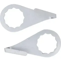 BGS Schneidmesser, halbrund | 2 x 24 mm | 2-tlg. - Zubehör für präzises Schneiden, ideal für Handwerker und Bastler. Hochwertige Verarbeitung für Langlebigkeit und optimale Ergebnisse.