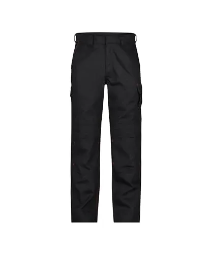 DASSY® Arizona Flammhemmende Arbeitshose - Größe 46 - SCHWARZ - Arbeitshose mit flammhemmenden Eigenschaften, verstellbaren Kniepolstertaschen und praktischen Schub- sowie Gesäßtaschen für optimale Sicherheit und Funktionalität.