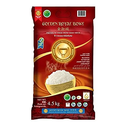 Golden Royal Bowl Jasmin Duft Reis, Premium Thai Hom Mali Rice, 4,5kg