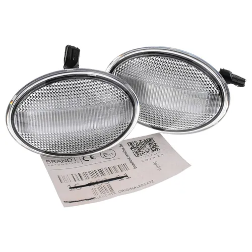 LED Seitenblinker WEISS für MINI R55 R56 R57 R58 R59 - Hochwertige LED Seitenblinker mit CAN-Bus-Technologie, ideal für präzise Blinkerfunktion. Einfache Montage, geeignet für den professionellen Einsatz, TÜV-frei, sorgt für klare Sichtbarkeit.