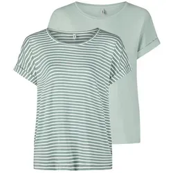 ONLY ONLMOSTER 2er Pack Damen T-Shirt in grün von ONLY
