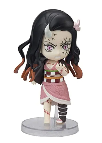Demon Slayer: Kimetsu no Yaiba Figuarts mini Actionfigur Nezuko Kamado - Spielfigur aus der beliebten Anime-Serie, ca. 9 cm groß, detailreich und mit Zubehör in Fensterbox, ideal für Sammler und Fans!