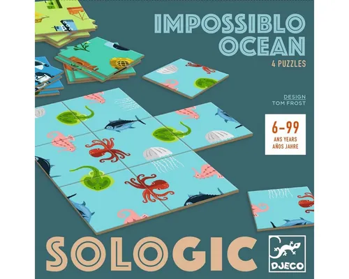 DJECO Lernspielzeug SOLOGIC: Impossiblo Legespiel Denkspiel Logikspiel Kinder ab 6