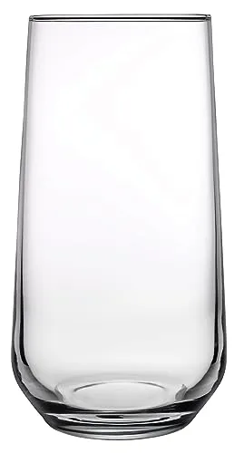 Pasabahce Allegra Universal Multi-Purpose Water Glasses Set of 6 Suitable for Wine, Juices, Soda, 470 ml (Highball)