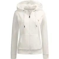 U.S. Polo Assn. Damen Kapuzenpullover mit Reißverschluss - Hochwertiger Hoodie aus 60% Baumwolle für angenehmes Tragegefühl. Praktische Reißverschlusstaschen und modische Rippbündchen. Perfekt kombinierbar für Freizeit und Alltag in den Größen S bis XL.