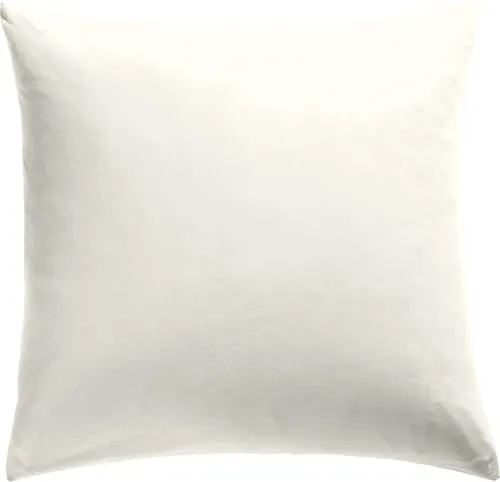 REDBEST Kissenbezug Single- Jersey San Francisco, wollweiß Größe 80x80 cm - weiche Qualität, bügelfrei, praktischer Reißverschluss, 100% Baumwolle