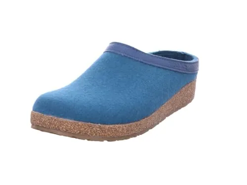 HAFLINGER Grizzly Torben Filzclog aus reinem Wollfilz Türkis, Gr. 45
