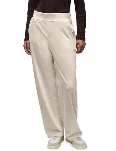 Street One Straight Leg Cordhose Malted beige 42 - Damen-Hosen im Casual Fit mit High Waist und Straight Legs, ideal für einen lässigen Look. Elastischer Bund hinten für optimalen Komfort.