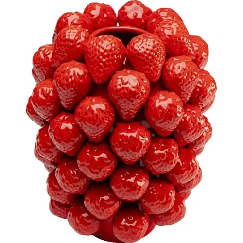 Kare Design Vase Strawberries in rot von KARE