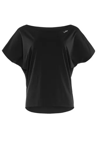 WINSHAPE Damen Super Leichtes Functional Dance-top Dt101 T-Shirt, Schwarz, S EU - T-Shirt für Fitness und Freizeit aus leichtem, elastischem Funktionsstoff, ideal für Pilates und Yoga. Eco-friendly und strapazierfähig für höchsten Tragekomfort.