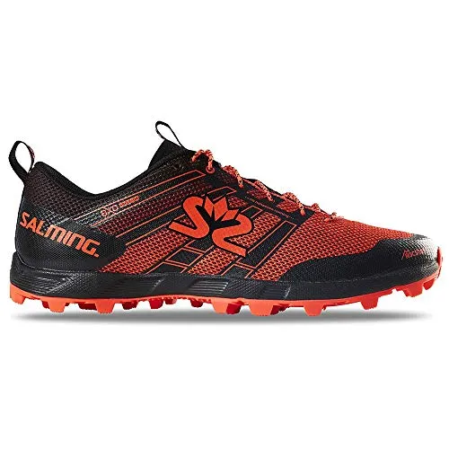Salming Herren Elements 3 Schuhe, Black-New orange, US 11