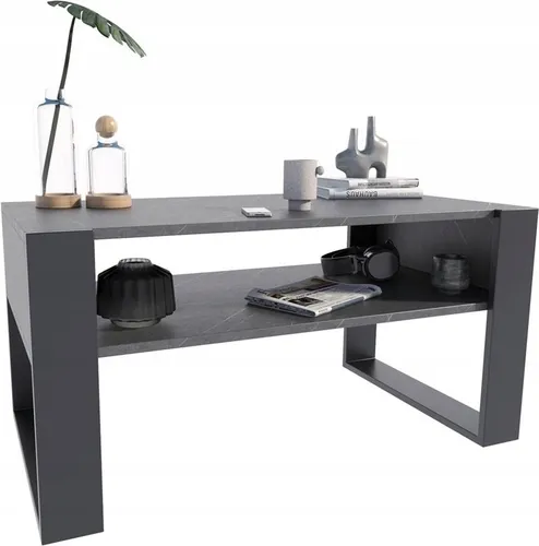 Matkam Möbel Couchtisch Grau, 100x50 cm