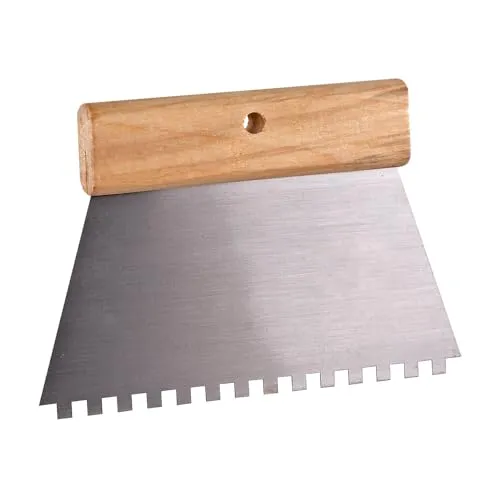 Kammspachtel Zahnspachtel Spachtel 18 x 13 cm Viereckzahnung C2 Holzrückengriff