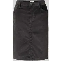 s.Oliver RED LABEL Ausgestellter Mini-Rock mit Baumwoll-Anteil in Anthrazit, Größe 38