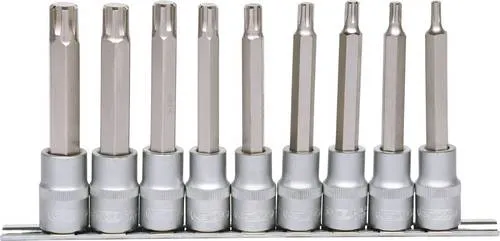 KS Tools 911.1335 Ribe Bit Stecknuss Set 9-tlg