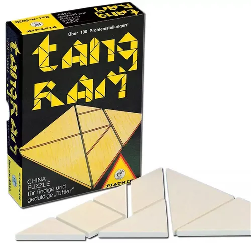 Piatnik 603006 Tangram - klassisches Holzspiel, fördert Kreativität und logisches Denken, nicht für Kinder unter 36 Monaten geeignet