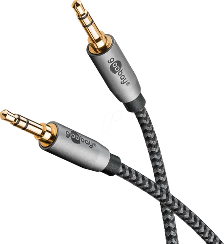 GOOBAY 65272 - Audio Kabel, 3,5 mm 3-Pin Klinkenstecker, 0,5 m