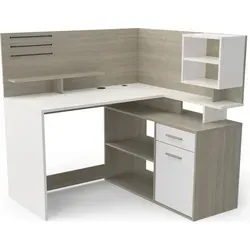 Eckschreibtisch MALICIA in Kronberg Eiche in braun von Preisbrecher