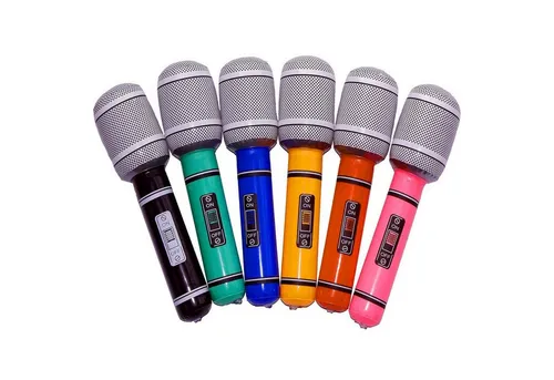 Goods+Gadgets Aufblasbares Partyzubehör Riesiges Luft-Mikrofon, 33 cm Party Micro