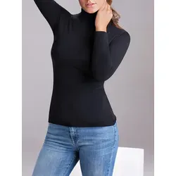 COTONELLA Longsleeve in Schwarz - L