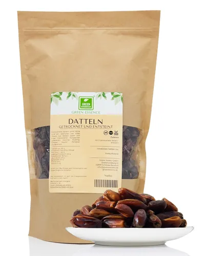 Datteln getrocknet und entsteint 1kg- Entkernte Datteln Süßer Fruchtsnack vegan