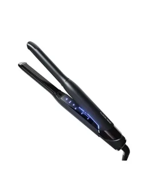 Cloud Nine The Slim Iron Black - Glätteisen für präzises Styling von kurzen Haaren. Mit Sericite-Platten für glänzendes, gesundes Haar und 11 Temperatureinstellungen für individuelles Styling.