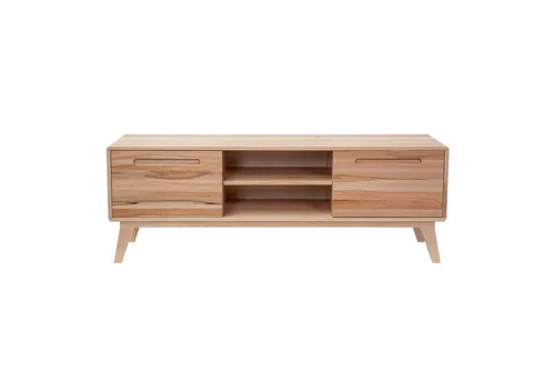 ERST-HOLZ Lowboard Lowboard Fernsehschrank Holzkommode mit 2 Türen 1 Ablage aus Kernbuche, V-90.51-12 Lowboard mit 2 Türenin zwei Größenaus Rotbuche