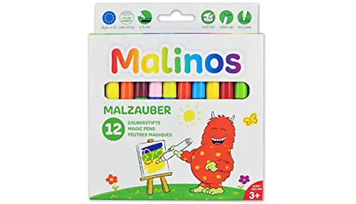 Malinos Malzauber 12 Stifte, mehrfarbig,Malinos
