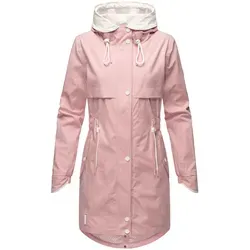 Navahoo Damen Übergangsmantel Xankaa Powder Rose Gr. L - Funktionsjacke für Damen, ideal für den Übergang, wasserabweisend und mit verstellbarer Kapuze für optimalen Tragekomfort.