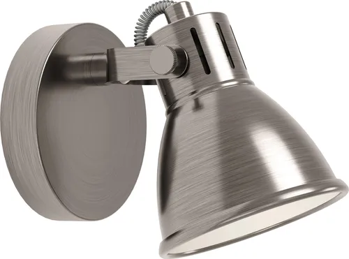 SERAS Spot, nickel-antik, creme - Lampen mit beweglichem Spot, ideal für gezielte Ausleuchtung in jedem Raum. Inklusive warmweißem LED GU10-Leuchtmittel für angenehme Lichtakzente.