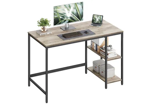 Moderner Schreibtisch in Grau, 120x75 cm in grau von VASAGLE