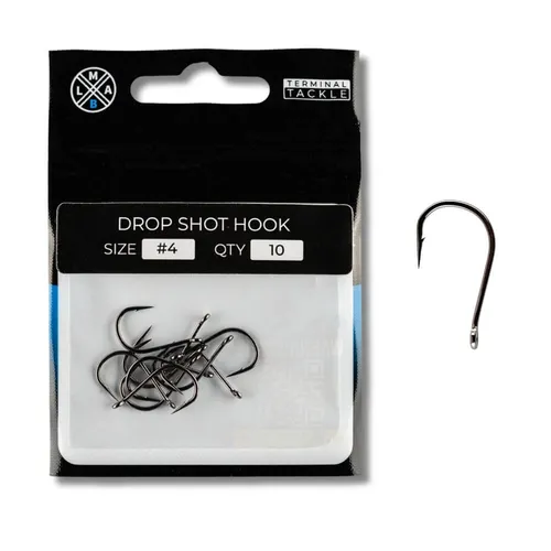LMAB Drop Shot Hook Einzelhaken in schwarz von LMAB
