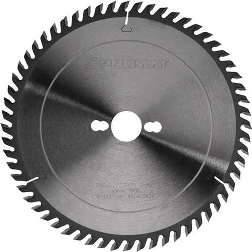 PROMAT Präzisionskreissägeblatt 250 mm, 60 Zähne von Promat