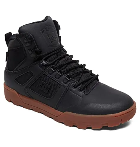 DC Shoes PURE HIGH-TOP WR BOOT Sneakerboots - Wanderschuhe, knöchelhohe Winterschuhe aus Leder für optimalen Halt und Komfort bei kaltem Wetter, ideal für Skateboarding und Outdoor-Aktivitäten.
