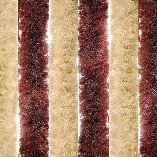 BERGER Blickdicht Flauschvorhang 56x185 | Chenille Türvorhang für Wohnwagen und Wohnmobil