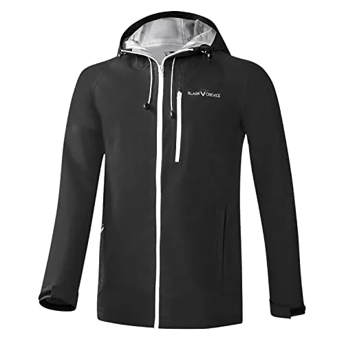 Black Crevice Herren Hardshell Jacke - Wasserdicht & Atmungsaktiv, Schwarz, L - Outdoor-Hardshelljacke mit wasserdichten Reißverschlüssen, atmungsaktiv und optimal anpassbar für besten Tragekomfort bei jedem Wetter.