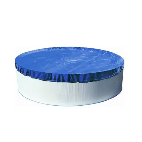 Abdeckplane Rund 550 cm Blau - Optimaler Schutz für Ihren Pool - Runde Abdeckung aus strapazierfähigem Polyethylen, ideal für Sommer und Winter, schützt Ihren Pool vor Schmutz und Witterungseinflüssen.