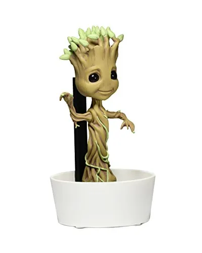 NECA Guardians Of The Galaxy Solar-Figur Baby Groot - Tanzender 15cm - Lampen - Offizielles Merchandise mit toller Detailtreue, ideal als Geschenk für Fans und sorgt für stimmungsvolle Beleuchtung!