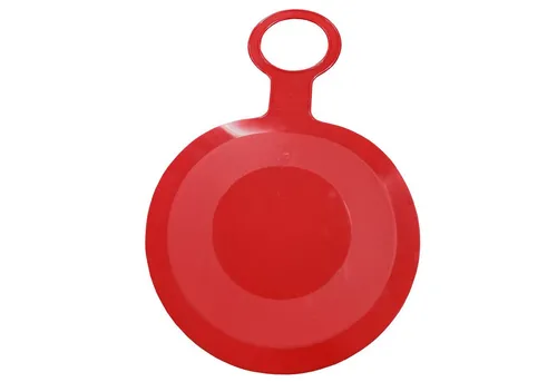 TikTakToo Schneerutscher EKO Rutschblatt Rondo rot, Robust, ergonomisch, rot – Qualitätsprodukt Swiss Design
