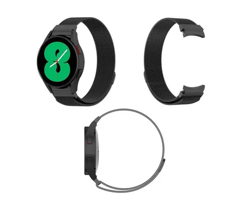 Wigento Smartwatch-Armband Für Samsung Galaxy Watch FE 6 5 4 Normal Pro Classic Milanese Armband
