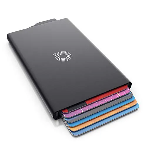 CSL RFID Blocker Kartenetui - Aluminium Schutzhülle für bis zu 6 Karten - Kreditkartenhülle mit NFC RFID Abschirmung, schützt Ihre sensiblen Daten vor unerlaubtem Auslesen. Kompakt, stabil und ideal für unterwegs.