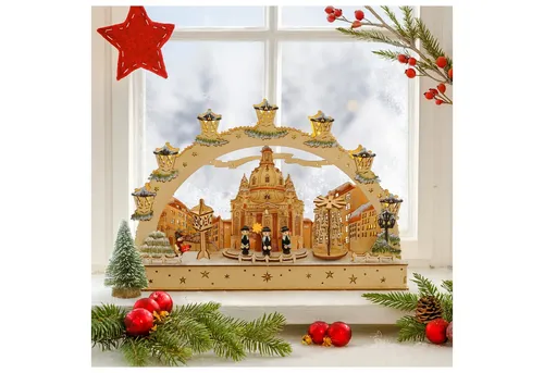 HTI living Leuchtbogen LED Dresden Frauenkirche Schwibbogen