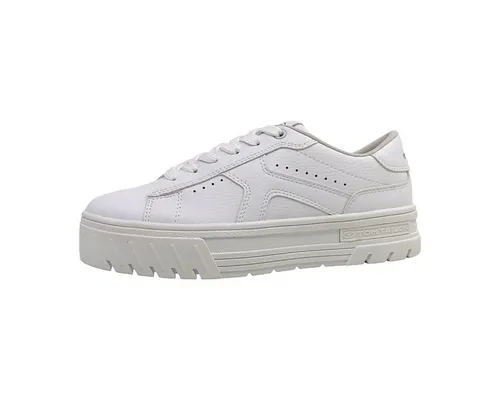 TOM TAILOR Schnürer weiß 42 EU – Stilvoll und bequem - Schnürschuh in Größe 42 EU, mit 4 cm Absatzhöhe, aus robustem Synthetik und Textil für optimalen Tragekomfort. Ideal für den täglichen Einsatz und vielseitig kombinierbar.