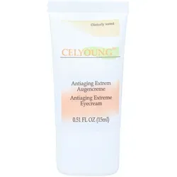 Celyoung Antiaging Extrem Augencreme - Augenpflege mit einzigartiger Wirkstoffkombination für schnelle Soforthilfe und sichtbare Faltenreduktion.