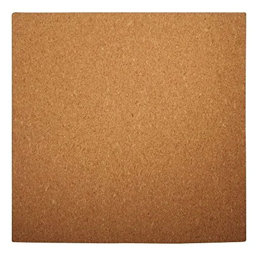 RAYHER HOBBY RAYHER Quilling Korkplatte, Unterlage 30 x 30 x 0,5cm, mit praktischem Messbogen, Braun/ Naturkork