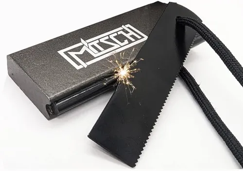 Mitsch Magnesium Feuerstahl Firestarter Feuerstein Camping Outdoor Bushcraft