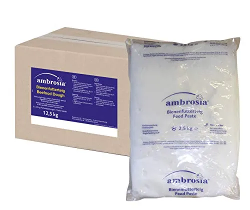 Ambrosia Futterteig im praktischen 2,5kg Portionspack ideal auch zur Notfütterung der Bienen im Winter 5 x