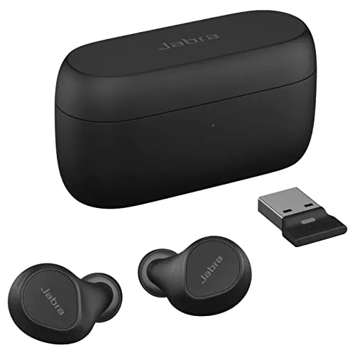 Evolve2 Buds - Drahtlose In-Ear Kopfhörer - Kopfhörer für mobile Geräte und PCs, mit Bluetooth und USB-A Verbindung. Ideal für unterwegs, komfortable Passform und erstklassige Klangqualität.